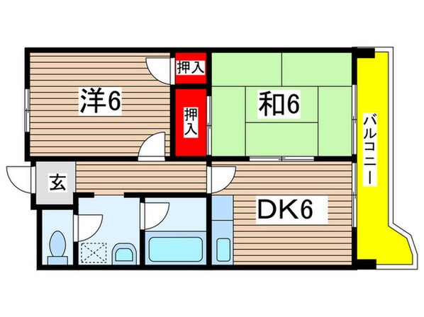 シェーネス嵯峨野の物件間取画像